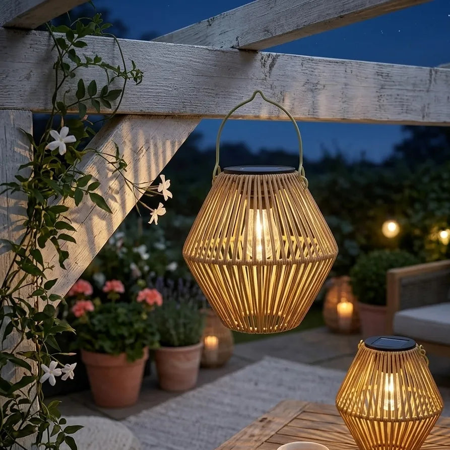 Lanterne de Jardin Solaire Stylé Lumineuse