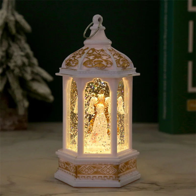 Lanterne de Noël Ange Blanche