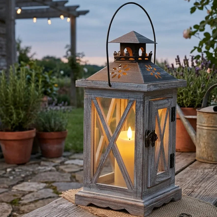 Lanterne en Bois Blanc légère