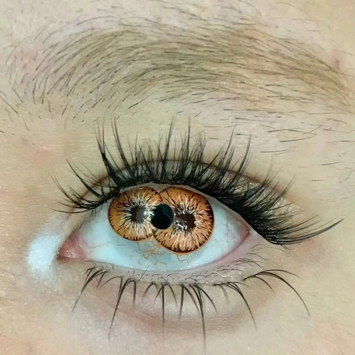 Lentille Double Iris Marron Chic