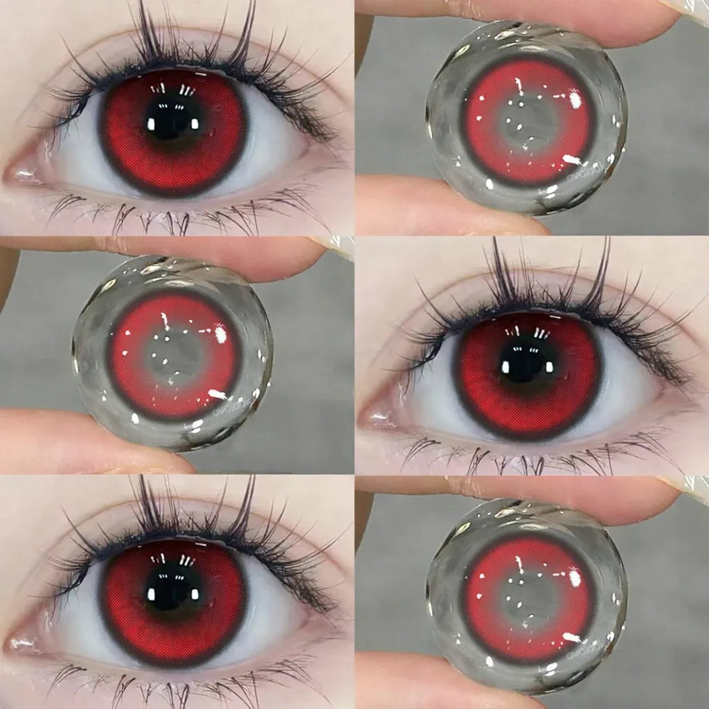 Lentille Effet Naturel Rouge Chic