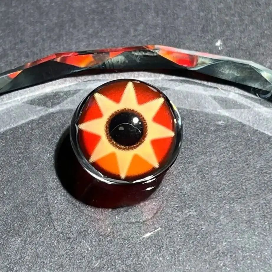 Lentille Halloween Etoile Orange 