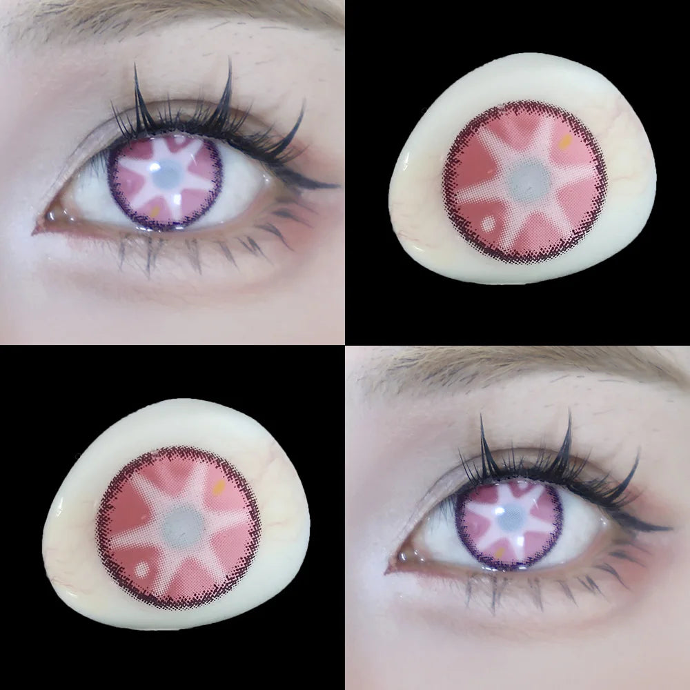 Lentille Halloween Etoile Rose Originale Design