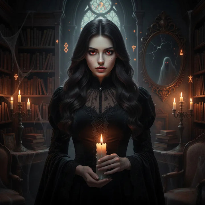 Lentille Halloween Œil de Chat Rouge et Blanc