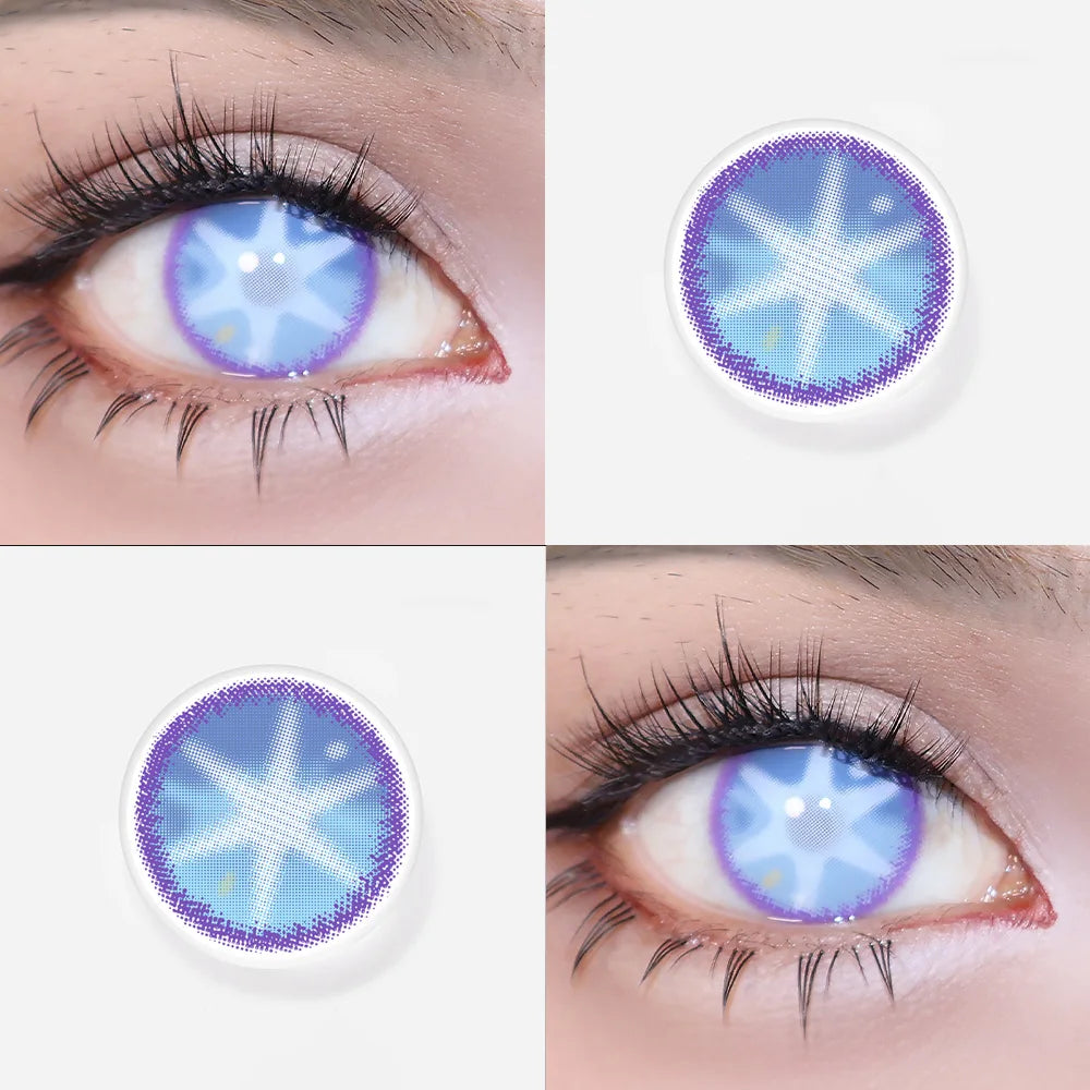 Lentille de couleur Bleu Halloween Design