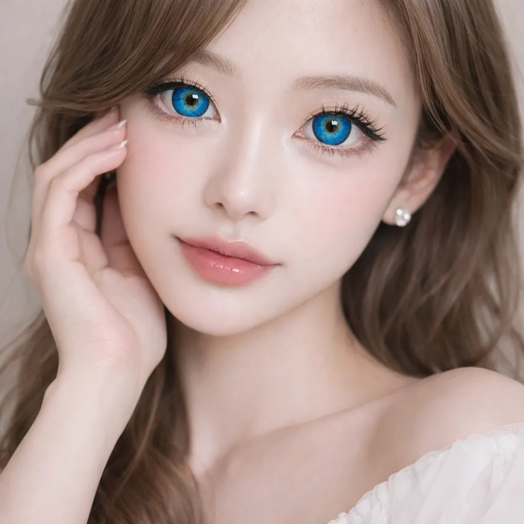 Lentilles Halloween Bleues Design