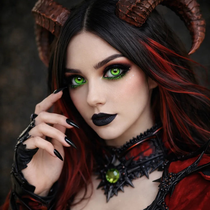 Lentilles Halloween Vert Dégradé