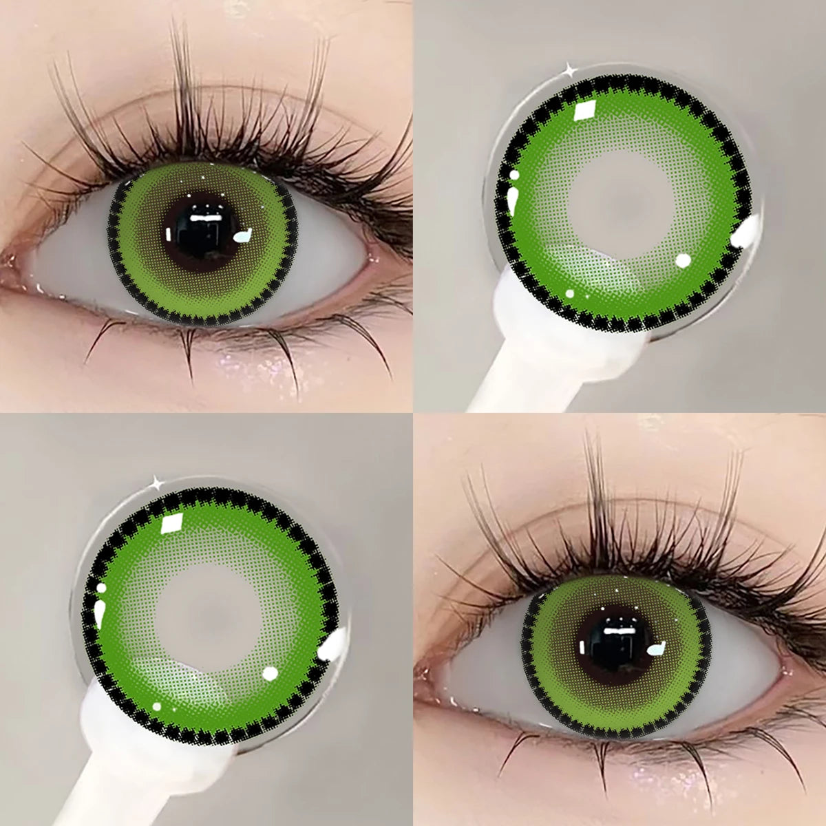 Lentilles Halloween Vert Dégradé Vert