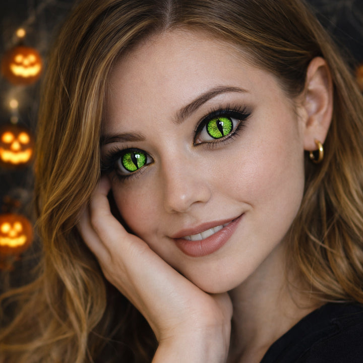 Lentilles Halloween Œil de Crocodile