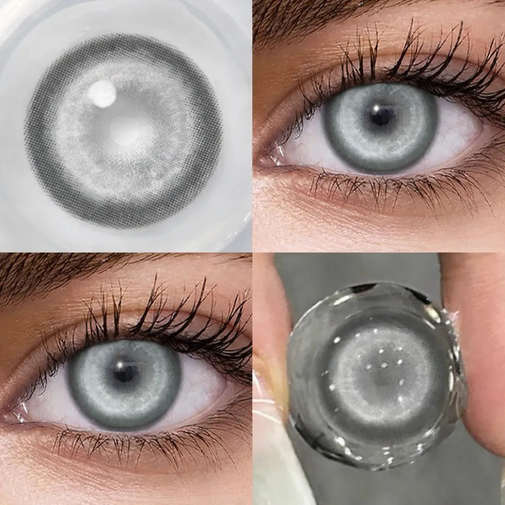 Lentilles de Contact Grises Halloween Chic