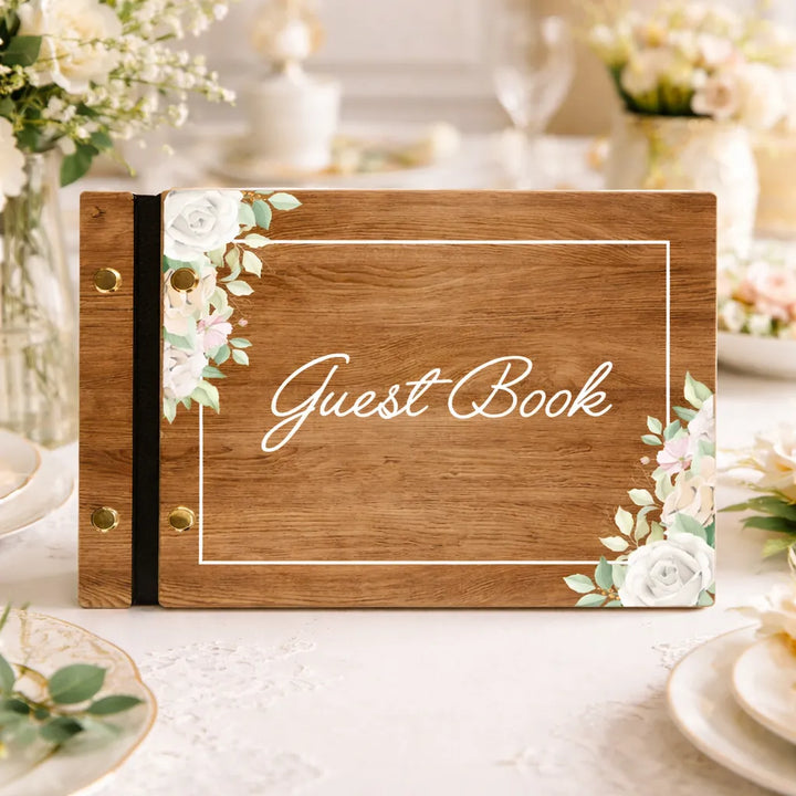Livre d’Or Mariage Elégant Floral