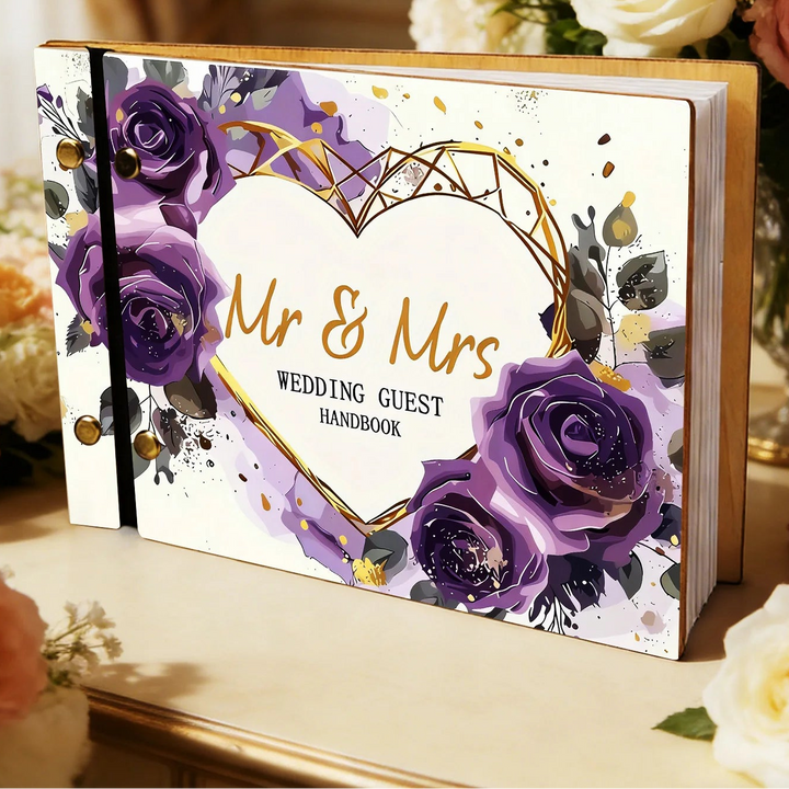Livre d’Or Romantique à Fleurs