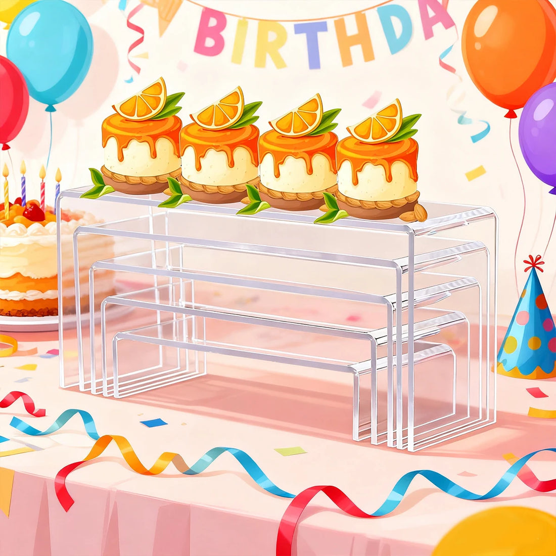 Lot De Support à Cupcakes En Acrylique élégant