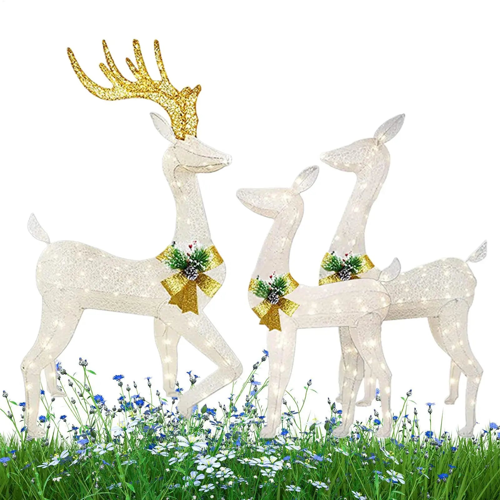 Lot de 3 Piquets de Rennes pour Jardin Stylé