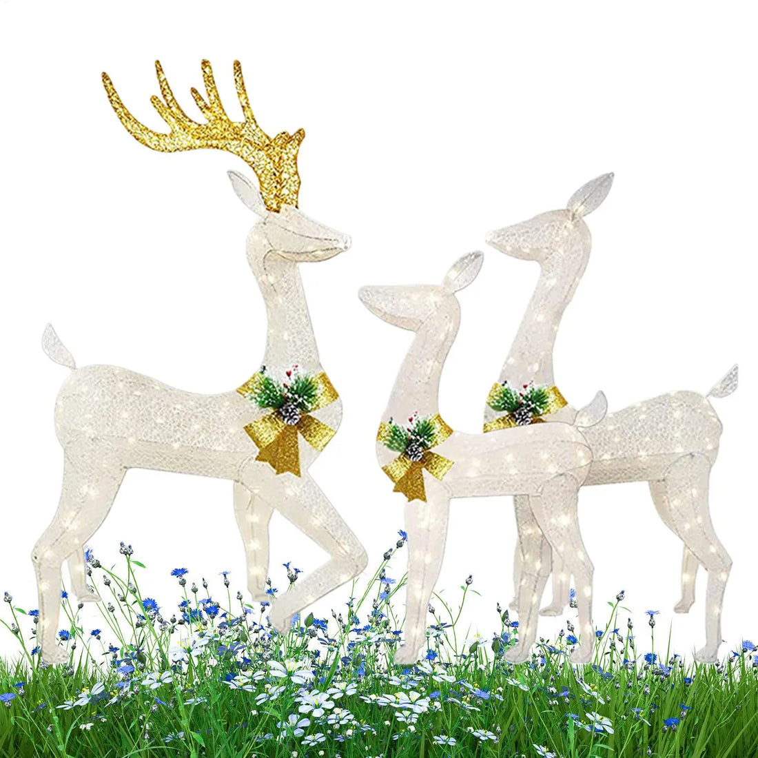 Lot de 3 Piquets de Rennes pour Jardin Stylé