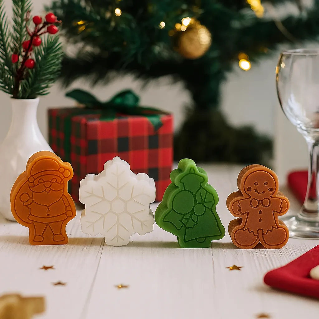 Lot de 4 Bougies de Noël