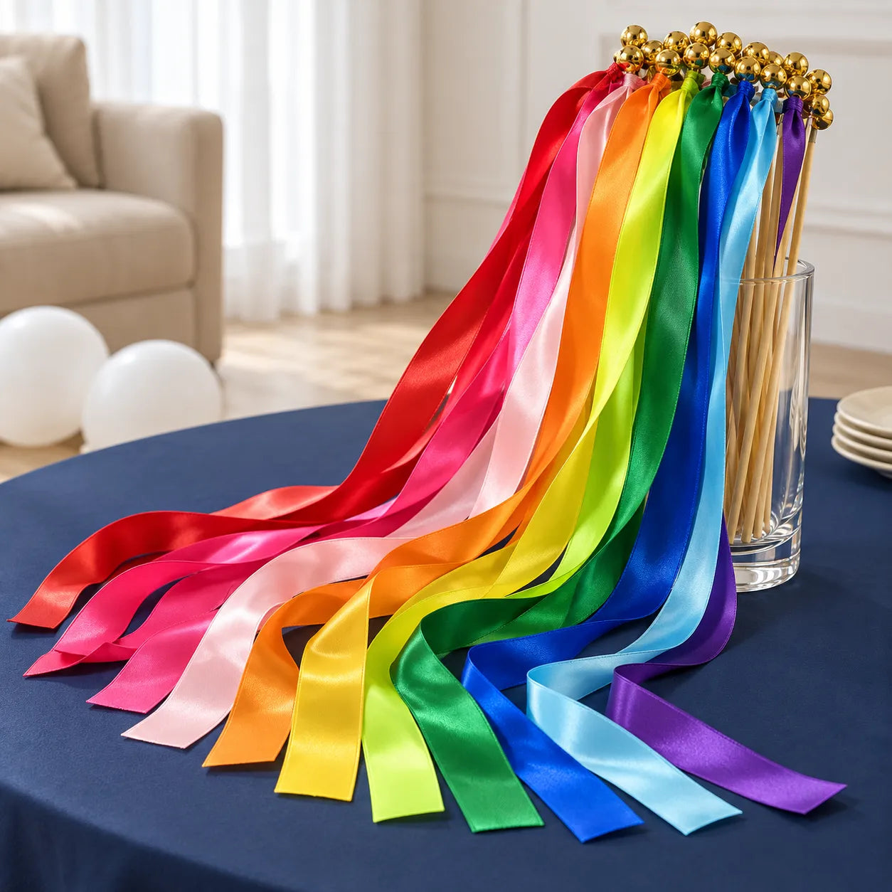 Lot de Baguettes De Rubans Mariage Multicolores classe