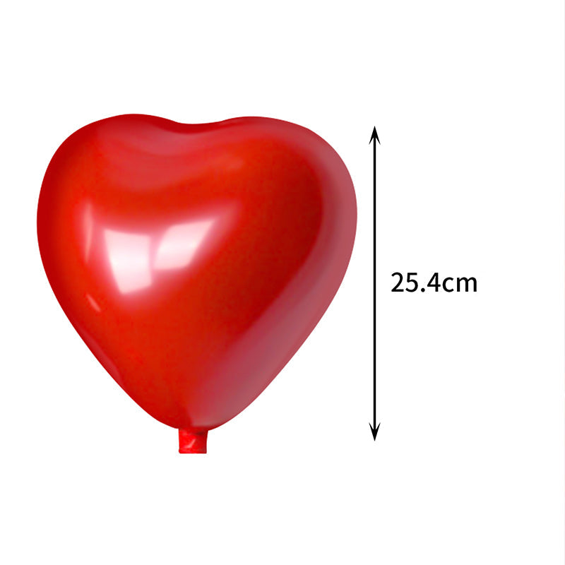 Lot de Ballons Cœur en Latex Durable