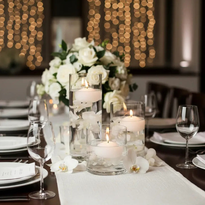 Lot de Bougeoirs Cylindriques Centre de Table