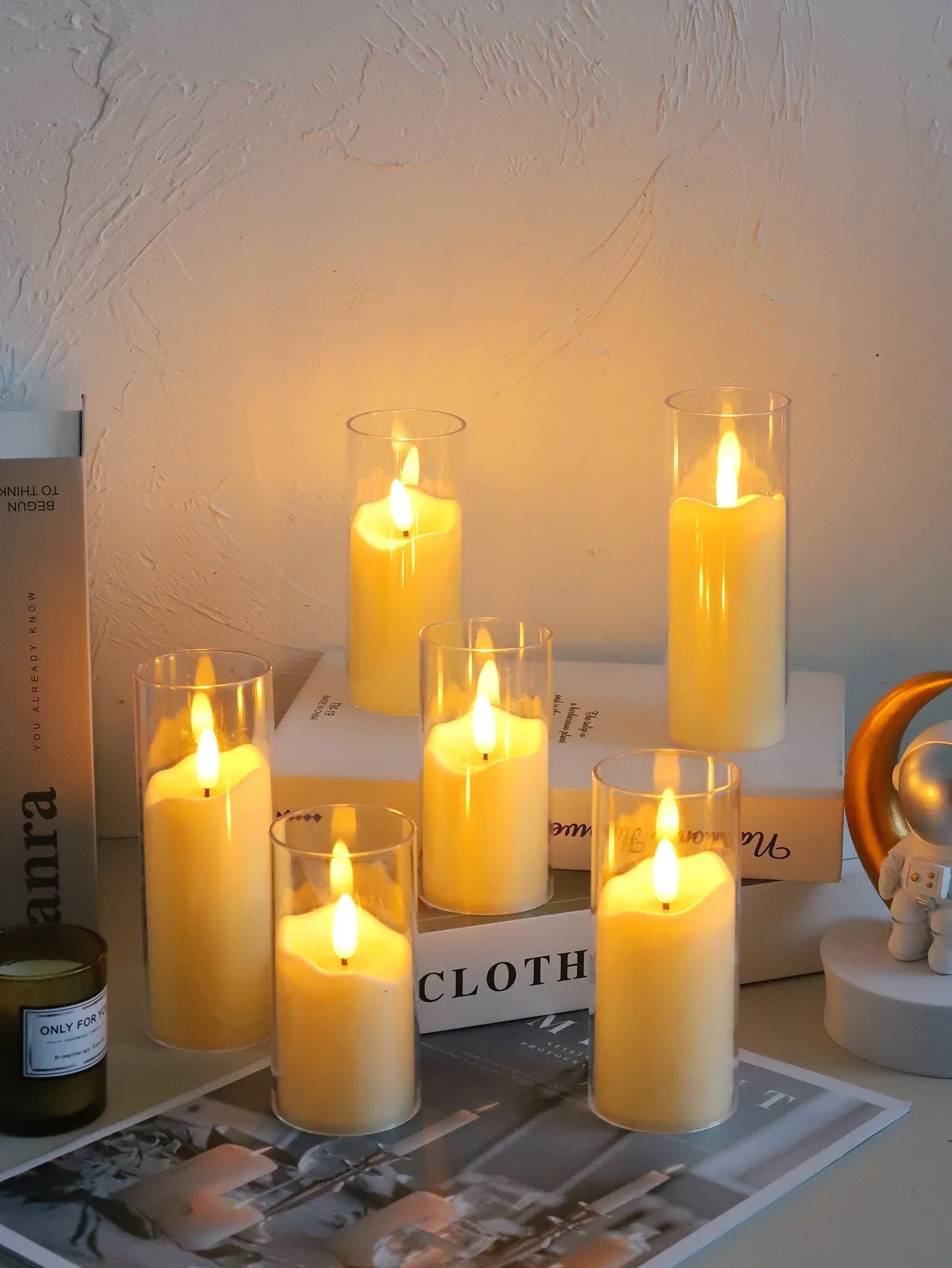 Lot de Bougies Décoratives LED Design noel