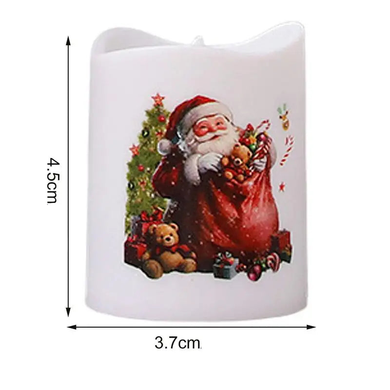 Lot de Bougies de Noël sans Flamme Pratique