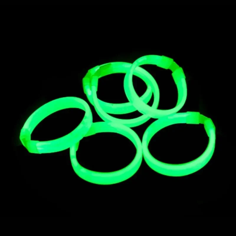 Lot de Bracelets Festifs Verts Lumineux Minimaliste