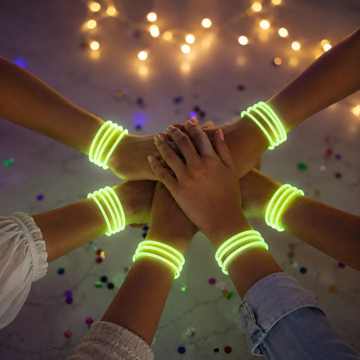 Lot de Bracelets Fluorescents Verts