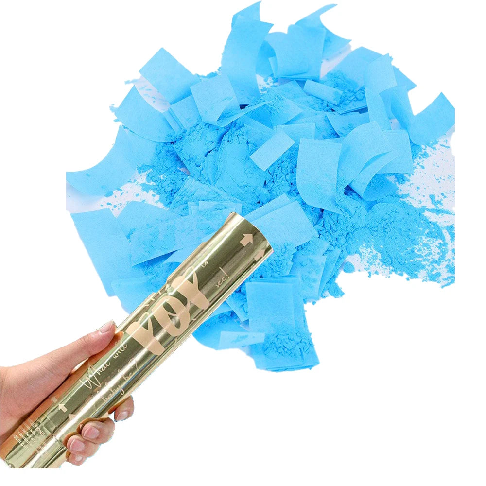 Lot de Canons à Confettis Bleus Festifs