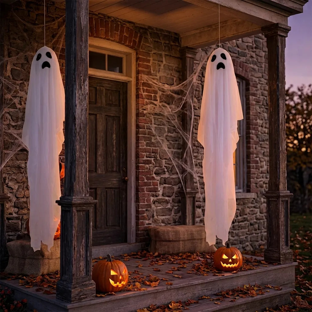 Lot de Fantômes Décoratifs Halloween Minimaliste