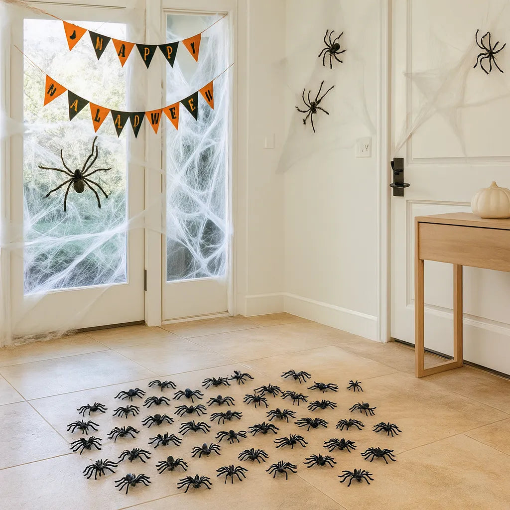 Lot de Fausses araignées Décoratives halloween Effrayant