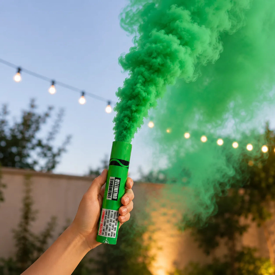 Lot de Fumigènes à Main Verts