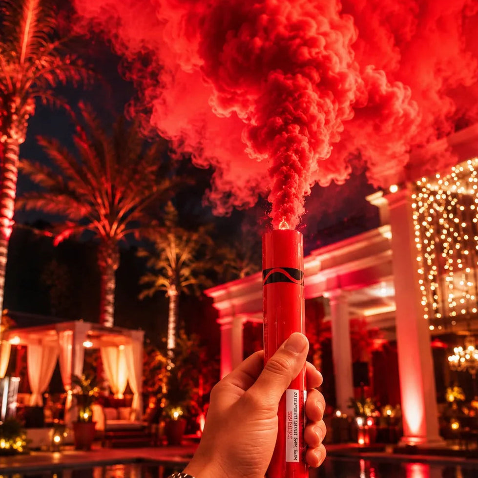 Lot de Fumigènes Torches Rouges