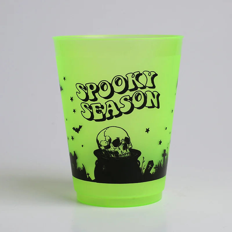 Lot de Gobelets Halloween en Résine Vert