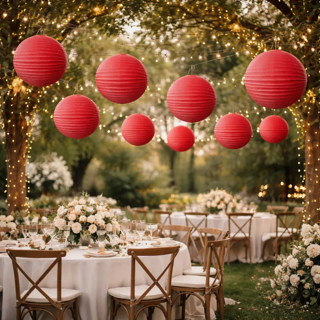 Lot de Lampions Mariage Design 