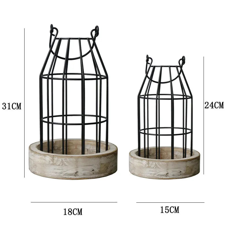 Lot de Lanternes à Bougie Rétro Design Robuste