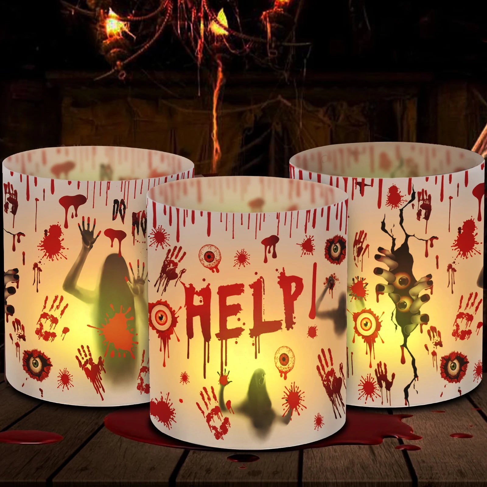 Lot de Lanternes Design Halloween