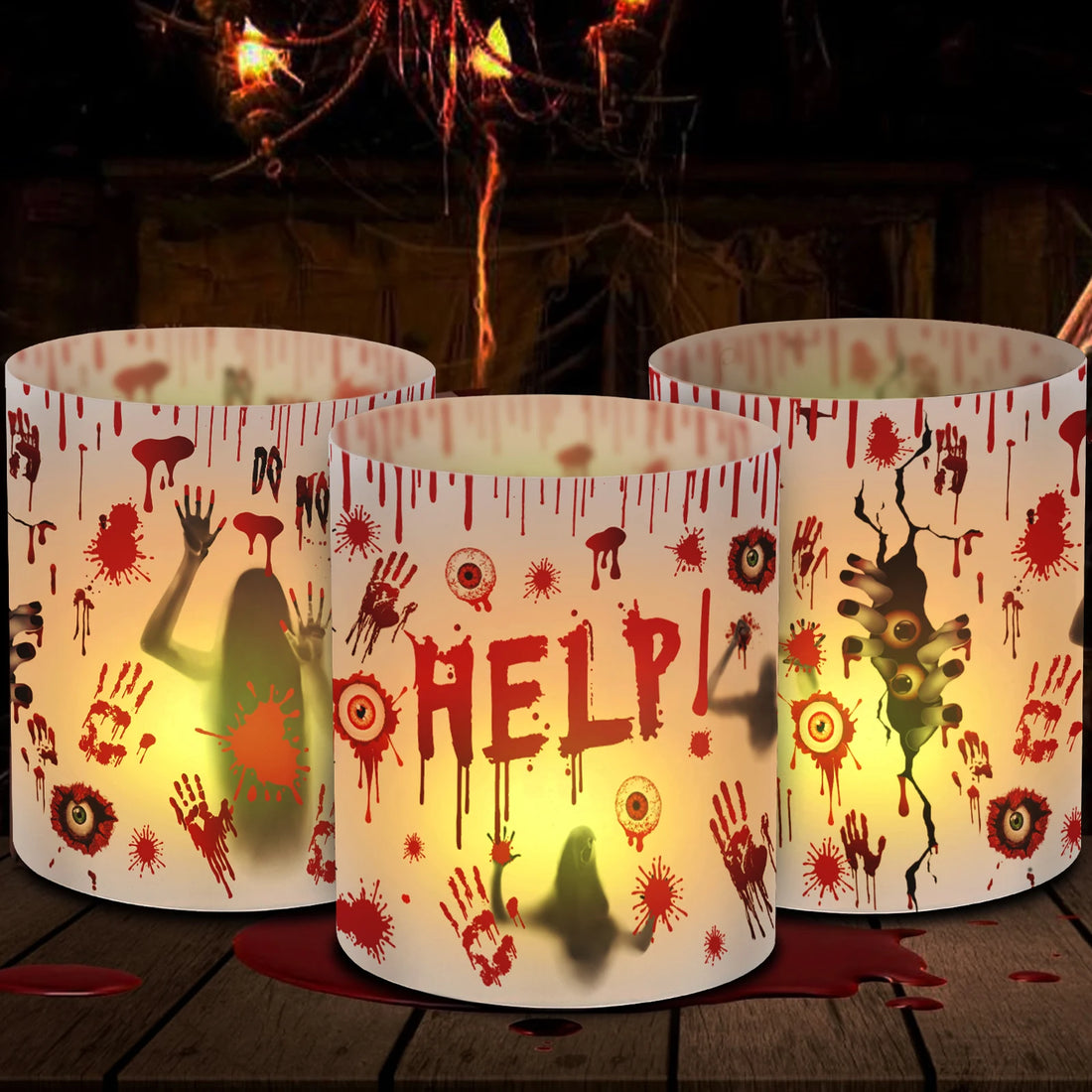 Lot de Lanternes Design Halloween