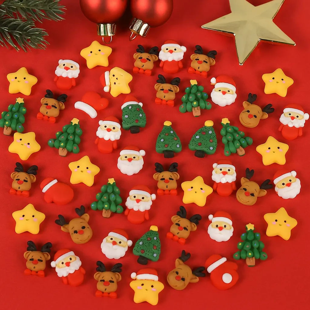 Lot de Mini Figurines de Noël Colorées Mignon