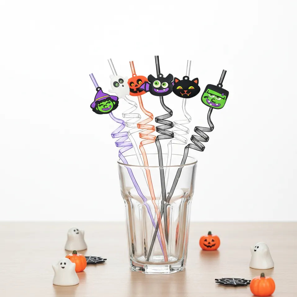 Lot de Pailles Spirales Halloween Ludiques