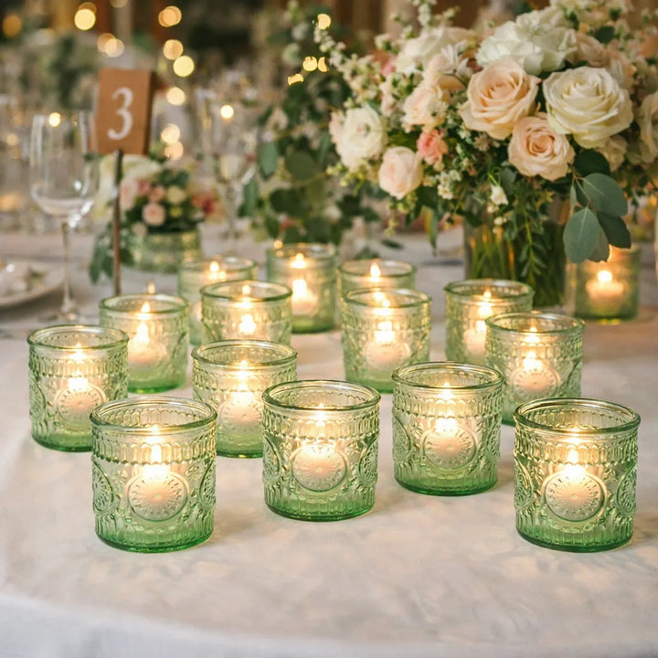 Lot de Photophores Décoratifs Mariage