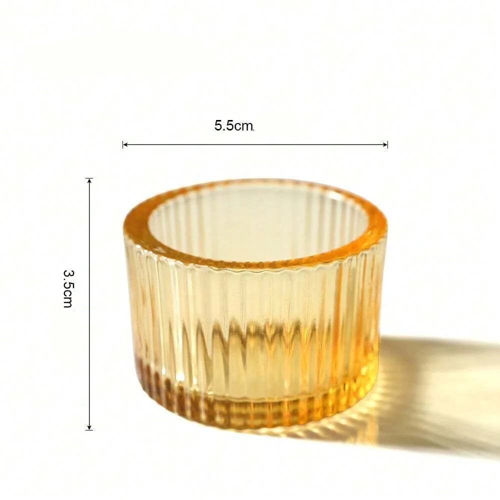 Lot de Photophores en Verre Epurés Durable