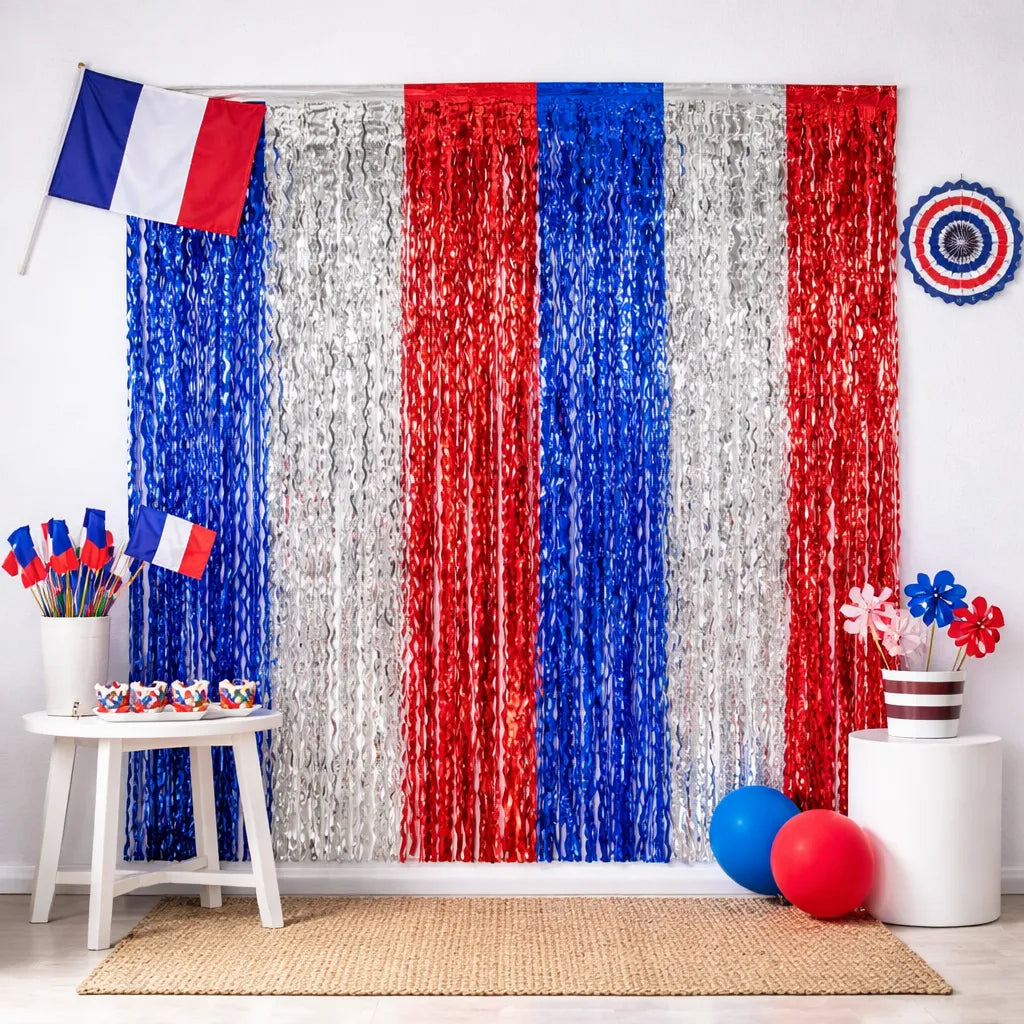 Lot de Rideaux à Franges Ondulés