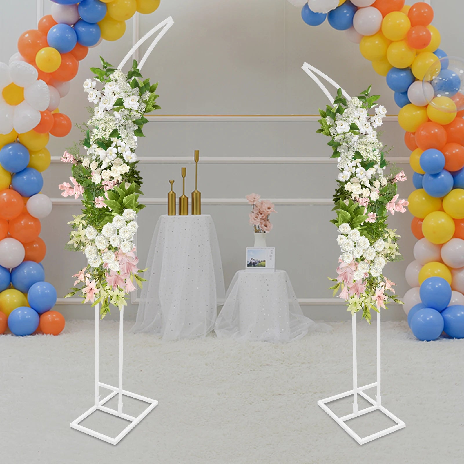 Lot de Supports Demi-arc Mariage Chic