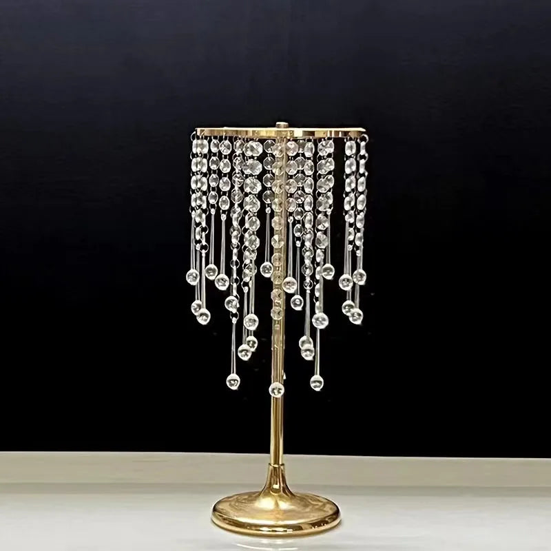 Lot de Supports à Fleurs pour Table Mariage Doré