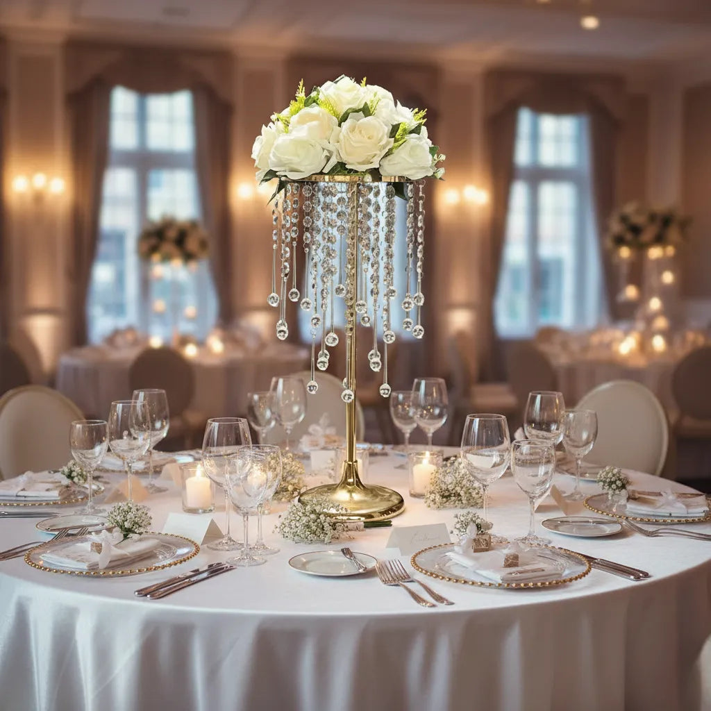 Lot de Supports à Fleurs pour Table Mariage romantique