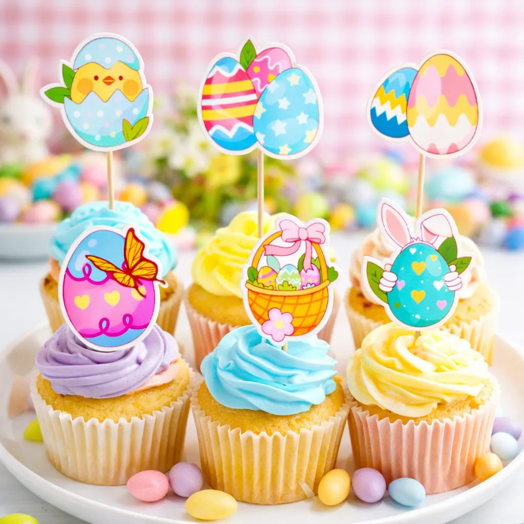 Lot de Toppers Colorés Pâques