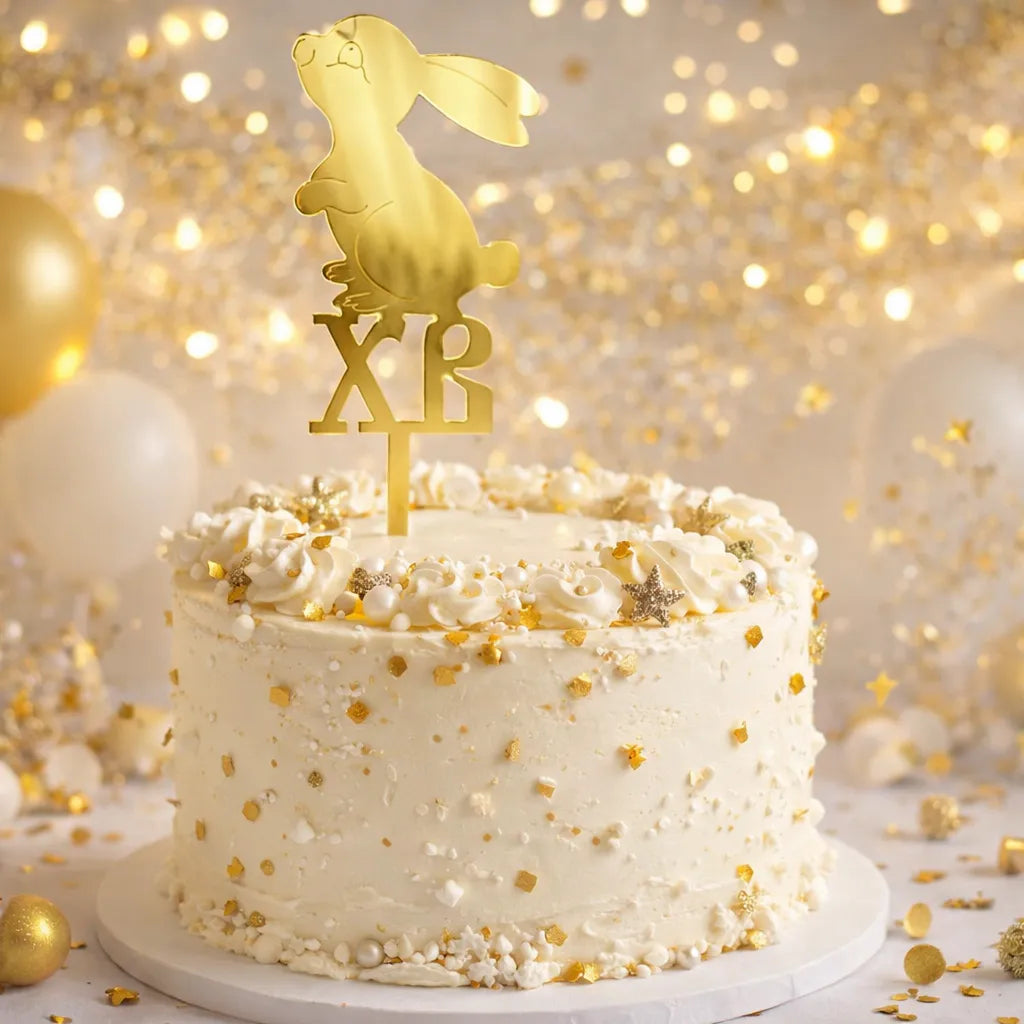 Lot de Toppers Lapin de Pâques Chic