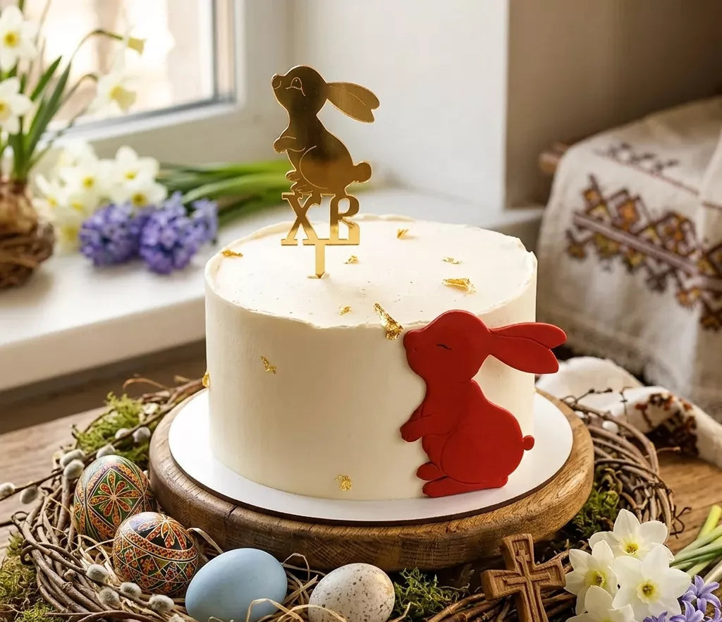 Lot de Toppers Lapin de Pâques Léger