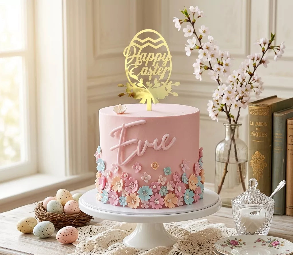 Lot de Toppers Œuf de Pâques Festif
