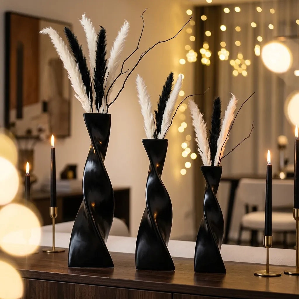 Lot de Vases Minimalistes Modernes  Elégant